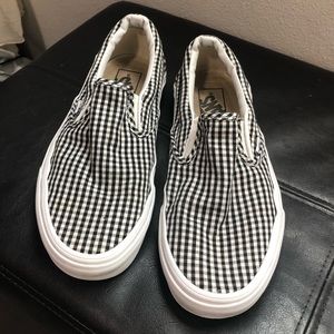 Vans- black/white gingham